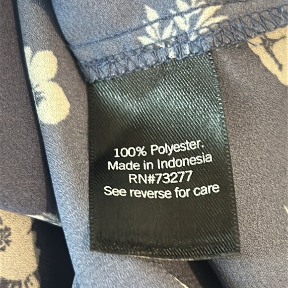 Simply Vera Vera Wang Long Sleeve Floral Print Blouse Women's Size XXL - Picture 6 of 13